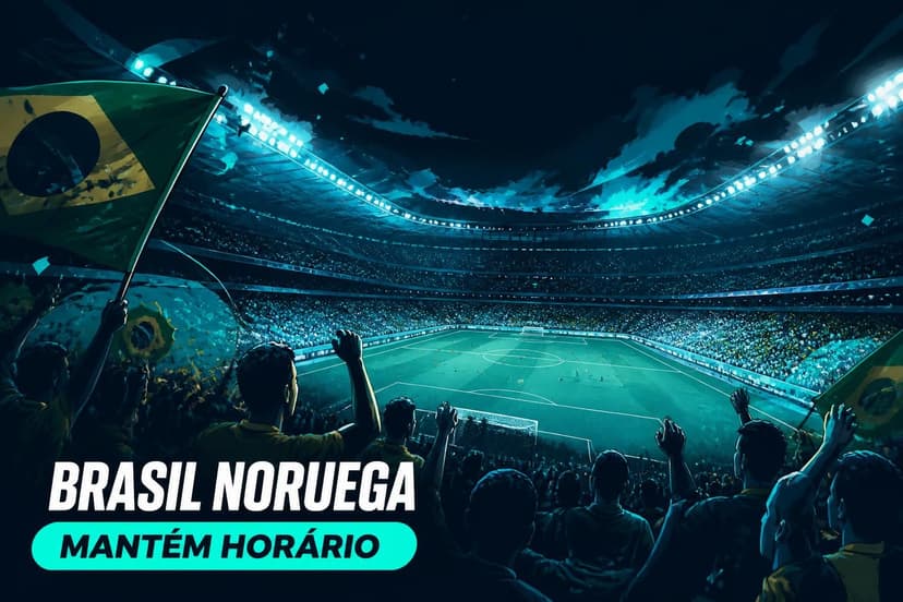 Brasil x Noruega e Inglaterra x México mantêm horários na Copa 2026
