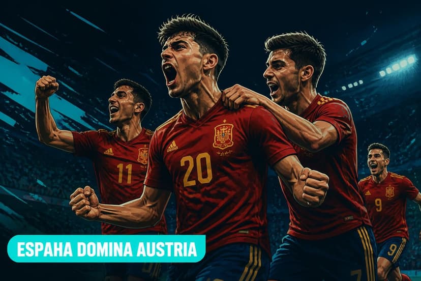 Espanha vence Áustria por 3 a 0 e avança nas oitavas