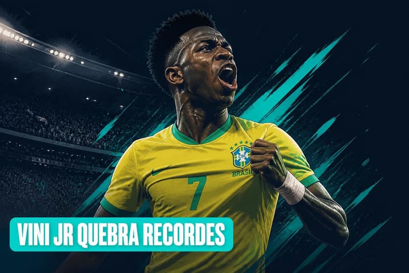 Vini Jr. iguala Zico e Romário em Copas do Mundo