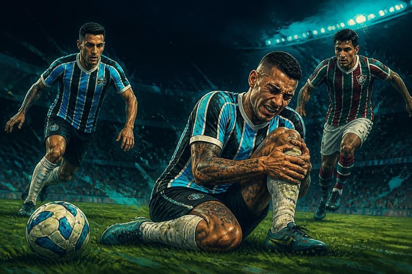 Guilherme Arana sofre lesão no joelho em Grêmio x Fluminense