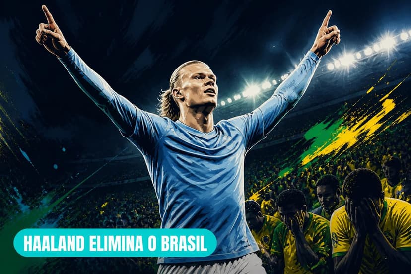 Haaland decide e Noruega elimina Brasil na Copa do Mundo