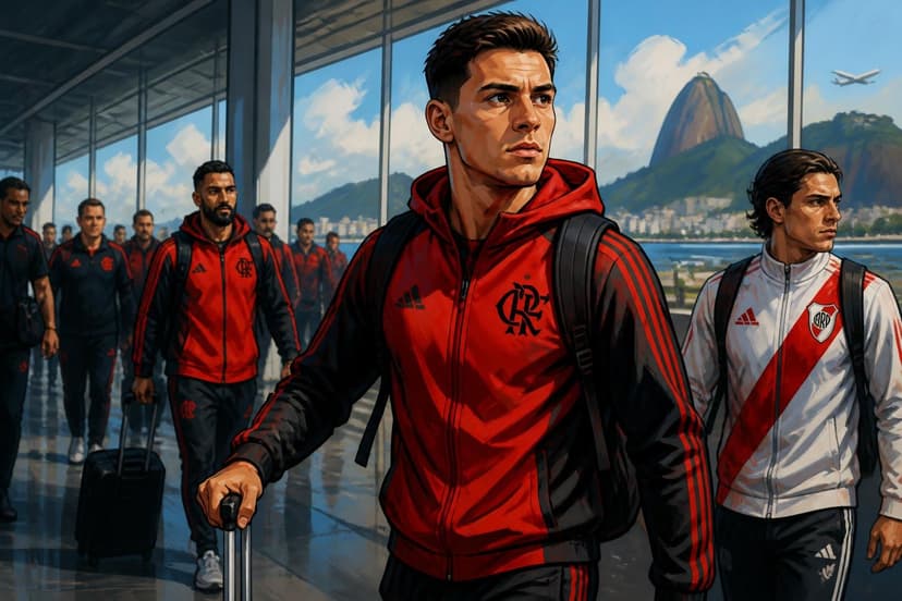 Joaquín Freitas desembarca no Rio para assinar com o Flamengo