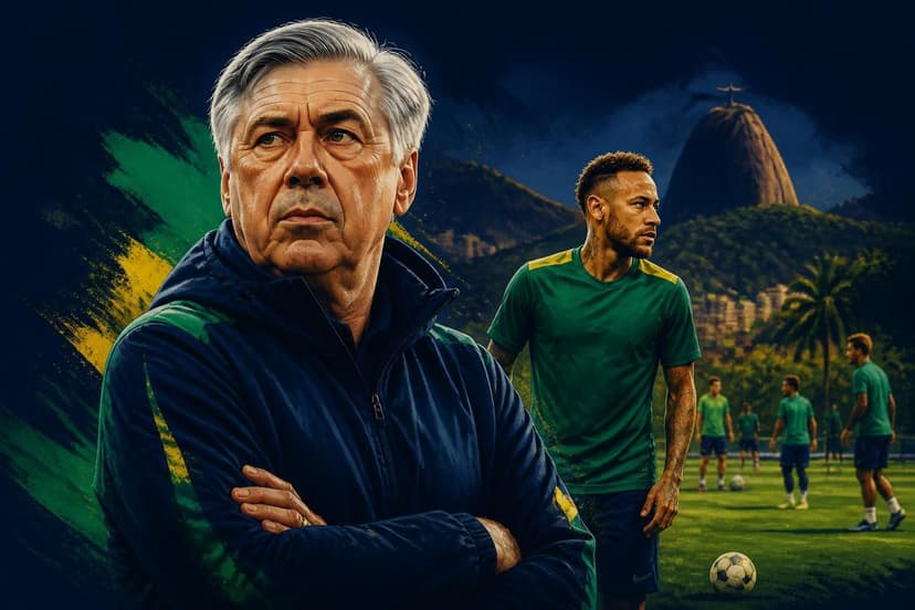 Ancelotti projeta renovação da Seleção Brasileira após Neymar