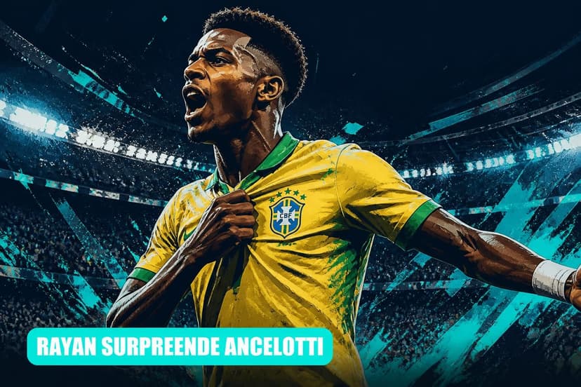 Rayan surpreende Ancelotti e vira titular no Brasil