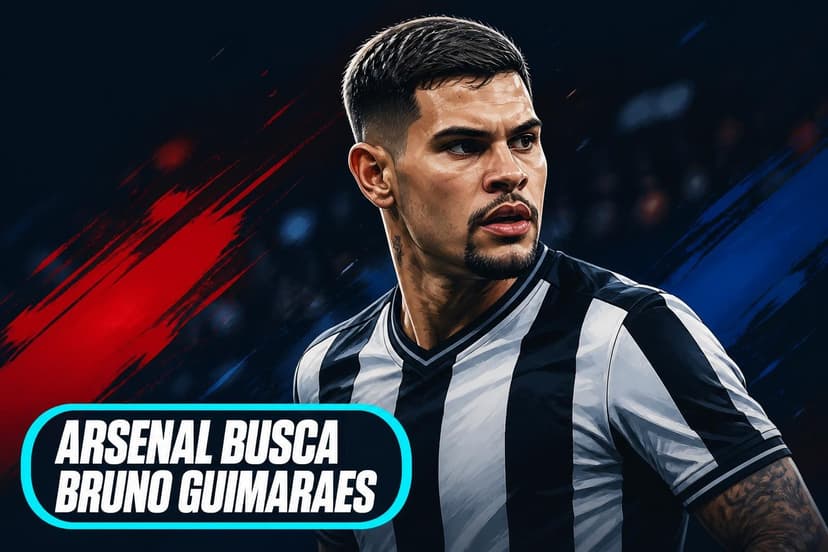 Arsenal monitora Bruno Guimarães para parceria com Rice