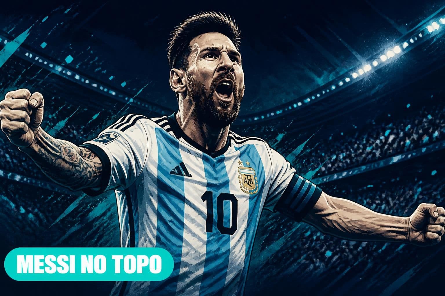 Messi se torna maior artilheiro da história das Copas