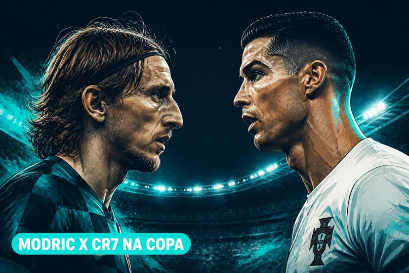 Modric x CR7: duelo de quarentões nas 16 avos da Copa