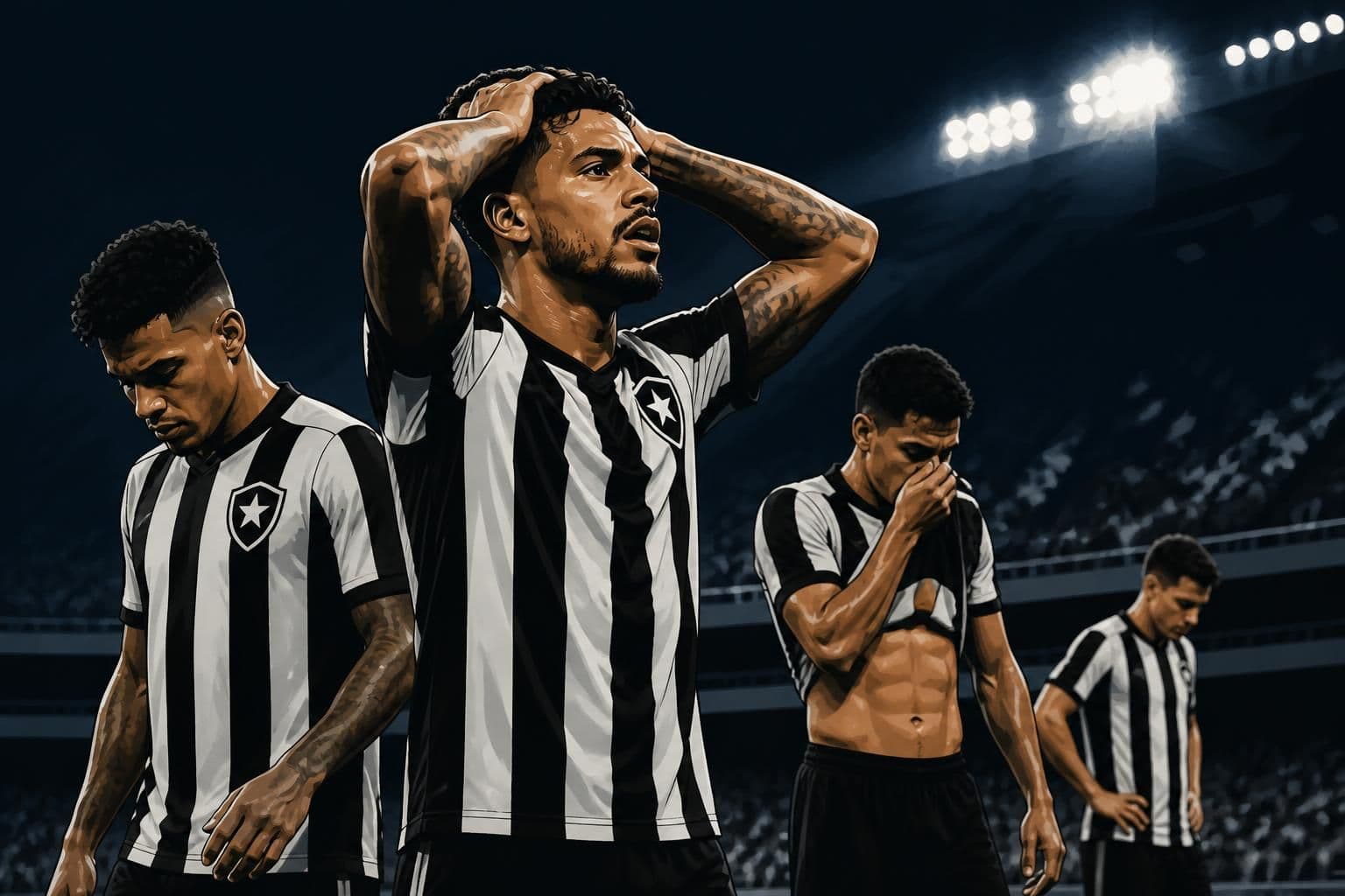 Botafogo cede 13 pontos após abrir placar no Brasileirão