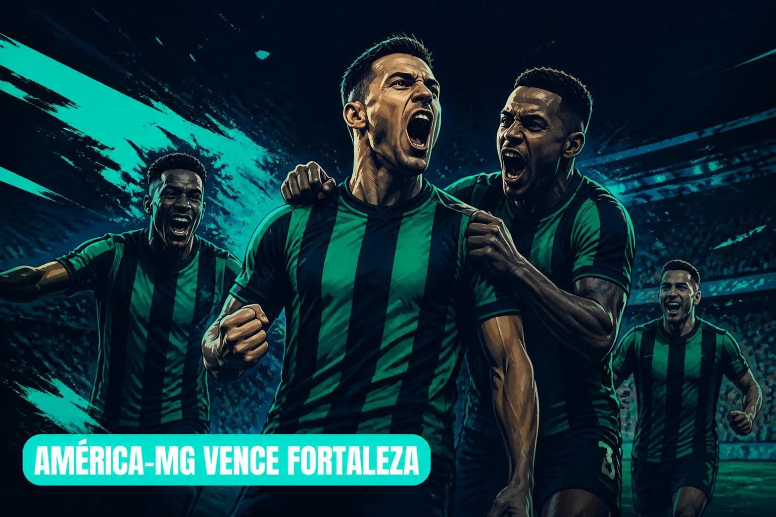 América-MG vence Fortaleza por 3x0 e conquista primeira vitória na Série B
