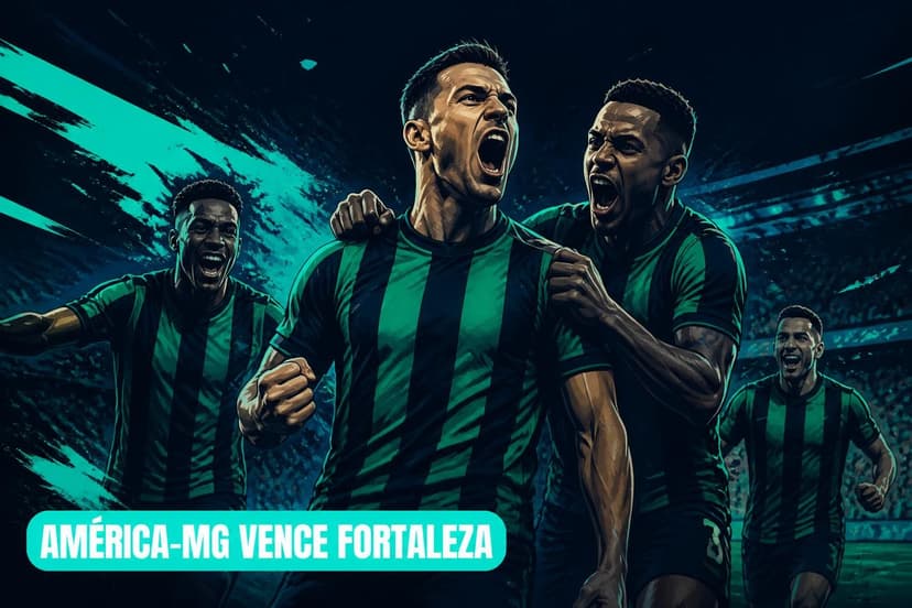 América-MG vence Fortaleza por 3x0 e conquista primeira vitória na Série B