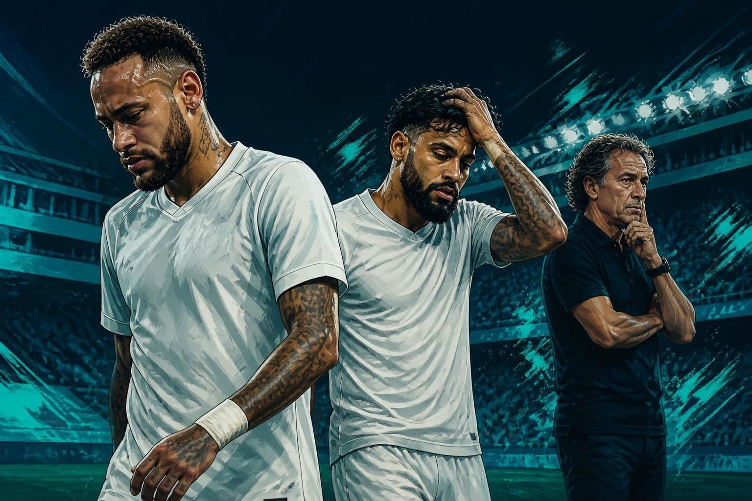 Santos empata com Chapecoense e dupla Neymar-Gabigol falha