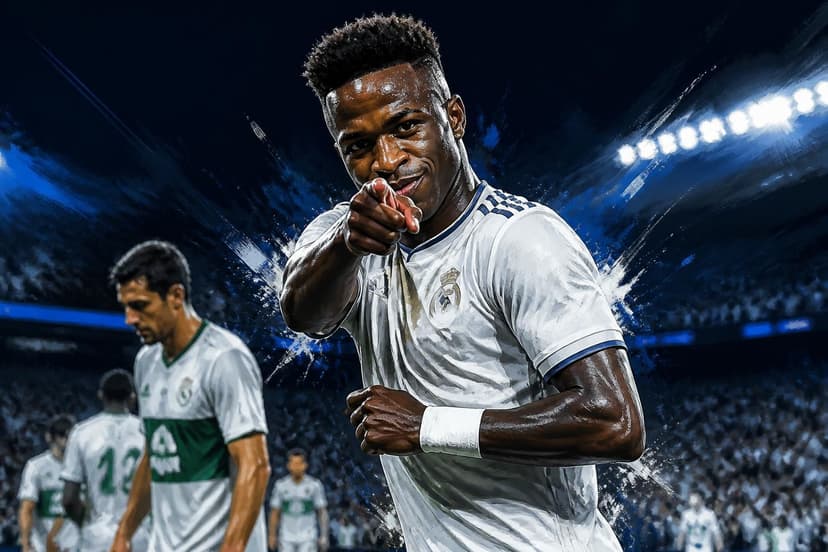 Vini Jr ironiza torcida do Elche em vitória do Real Madrid