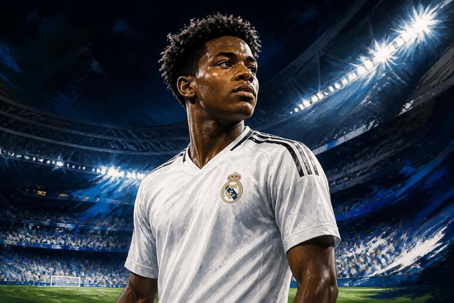 Endrick recebe camisa 9 do Real Madrid