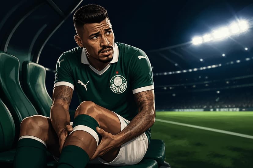 Paulinho lesão Palmeiras: desfalque mínimo de 7 jogos