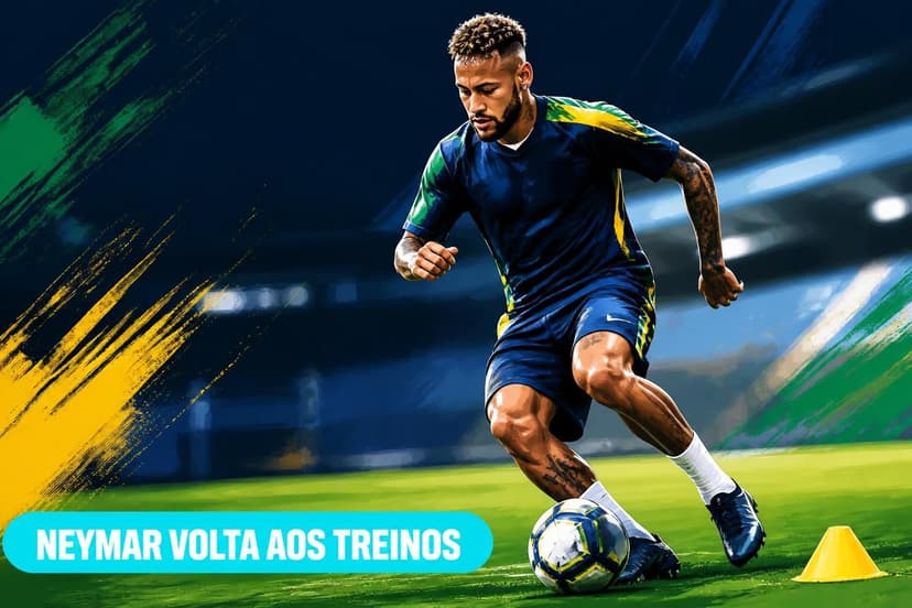 Neymar treina com bola, mas tem retorno incerto