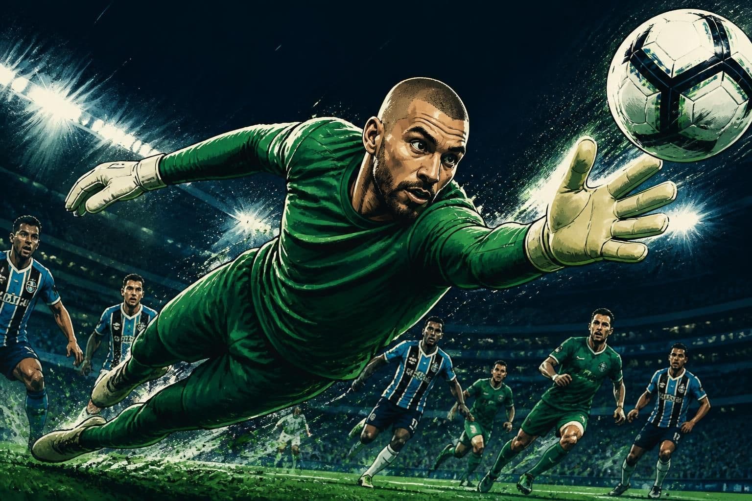 Weverton salva Grêmio contra Palmeiras no Brasileirão