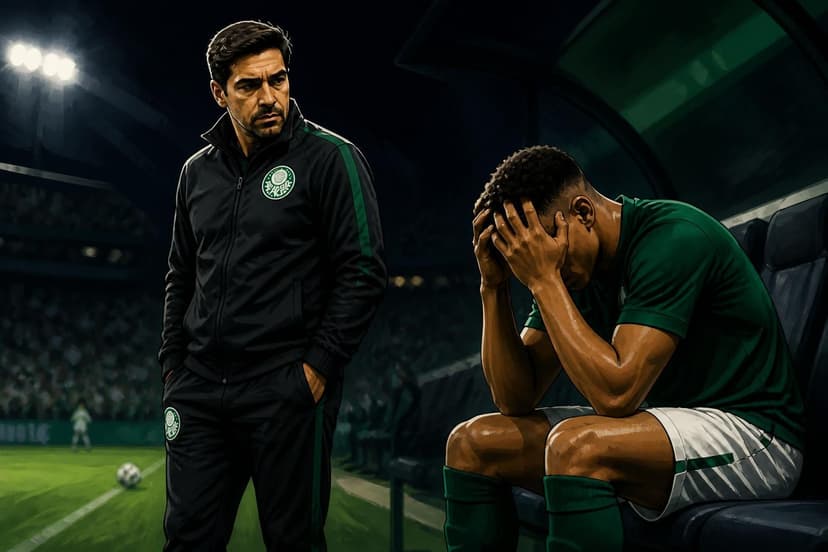 Abel cobra alegria de Vitor Roque no Palmeiras