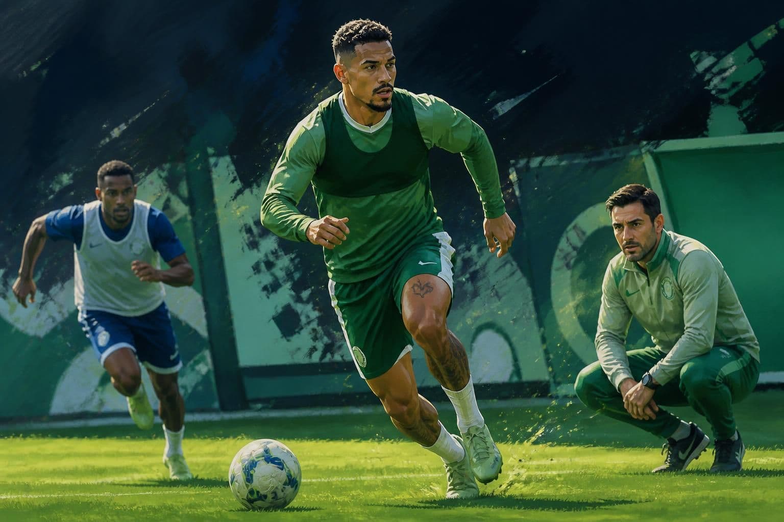 Palmeiras volta aos treinos com Paulinho em campo