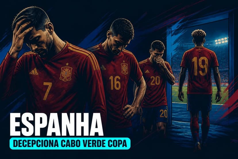 Espanha 0x0 Cabo Verde: Favoritos decepcionam e ligam alerta