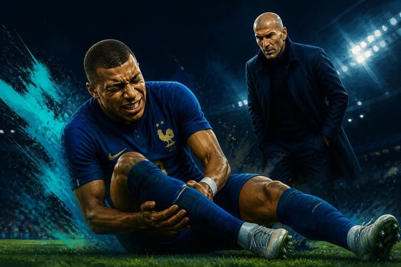 Zidane teme lesão de Mbappé após jogo da França
