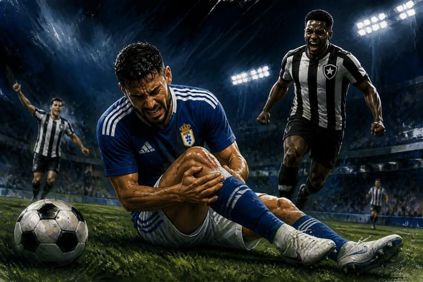 Chris Ramos sofre lesão grave no joelho no Real Oviedo