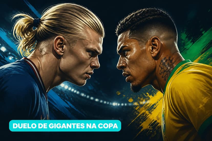 Brasil x Noruega: Haaland e Gabriel Magalhães se enfrentam