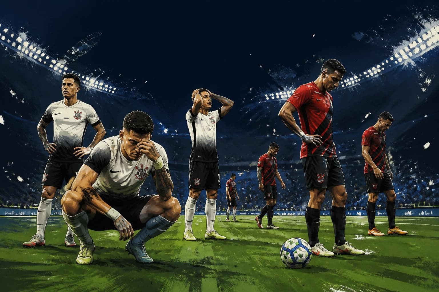 Corinthians e Athletico-PR registram recorde de poucas finalizações