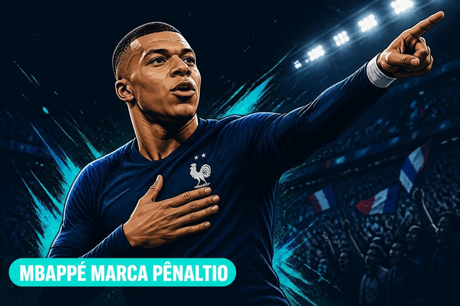 Mbappé Empata Artilharia da Copa com Messi