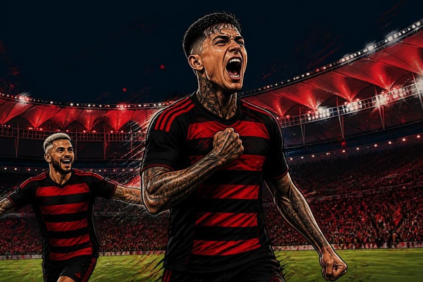 Pulgar marca golaço e Flamengo vence o Vitória