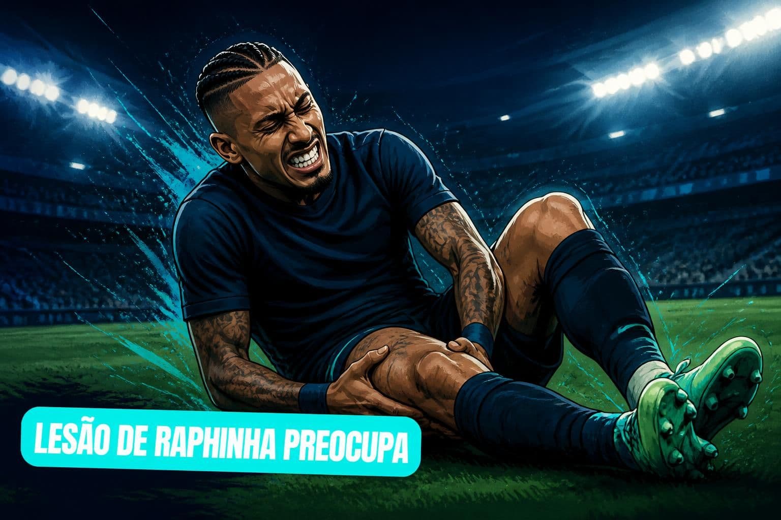 Raphinha sofre lesão e Ancelotti busca substituto na Copa