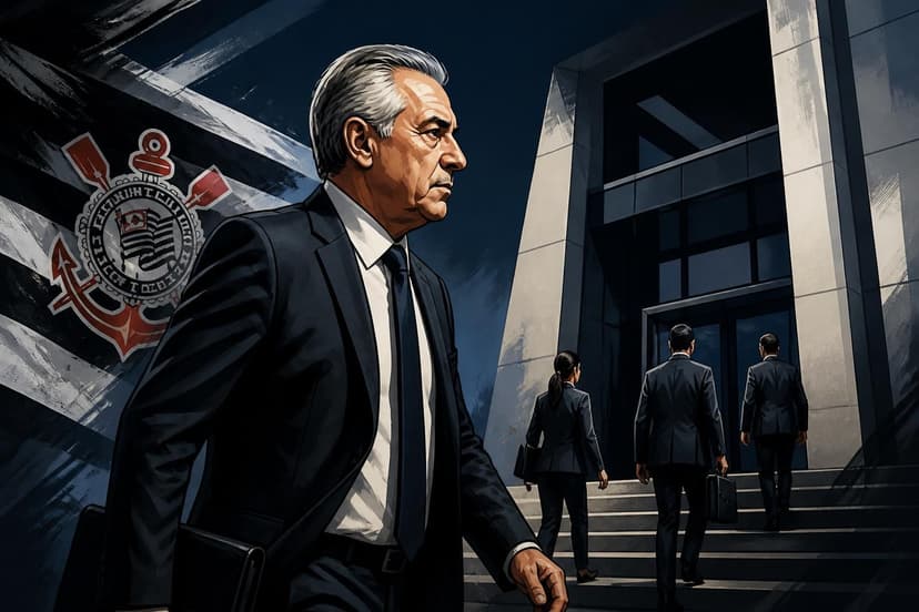 Presidente do Corinthians presta depoimento ao MP