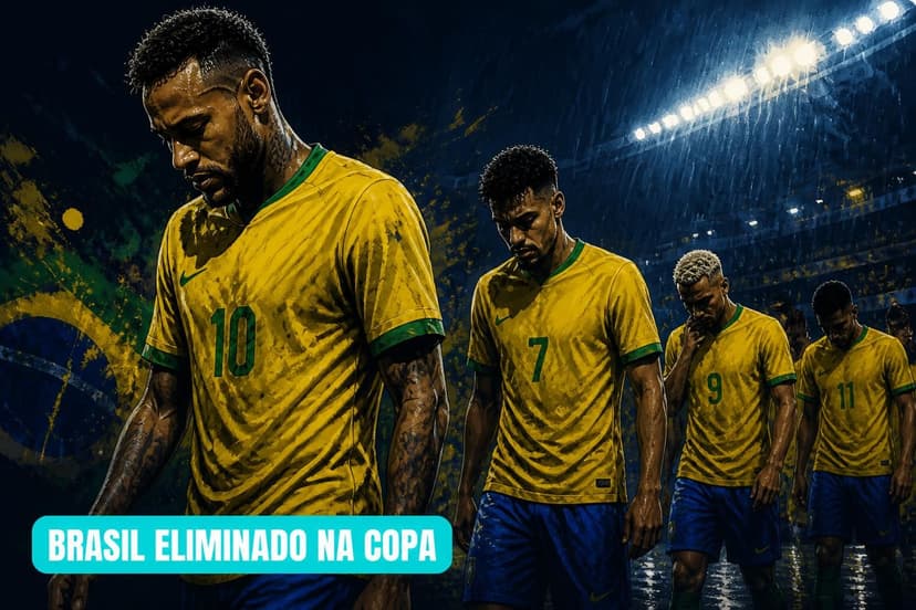 Brasil é eliminado nas oitavas e amarga pior jejum de Copas