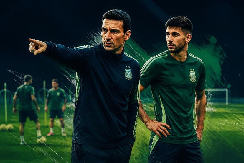 Scaloni elogia Flaco López do Palmeiras