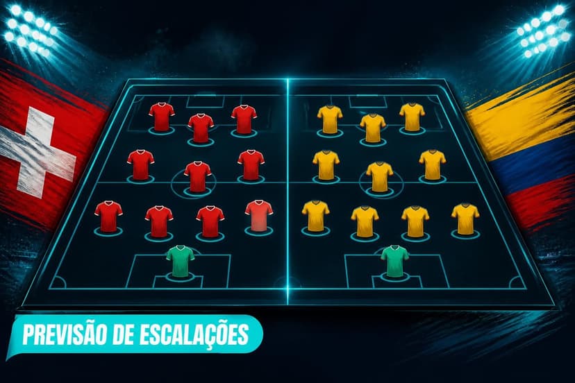 Escalações prováveis: Suíça x Colômbia nas oitavas da Copa do Mundo