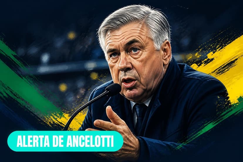 Ancelotti alerta Brasil sobre mata-mata na Copa do Mundo