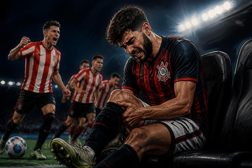 Yuri Alberto lesão Corinthians Estudiantes Libertadores