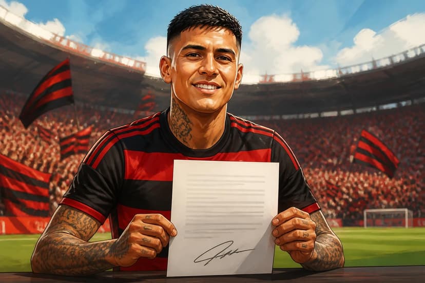 Flamengo renova Pulgar até 2029 e encerra novela