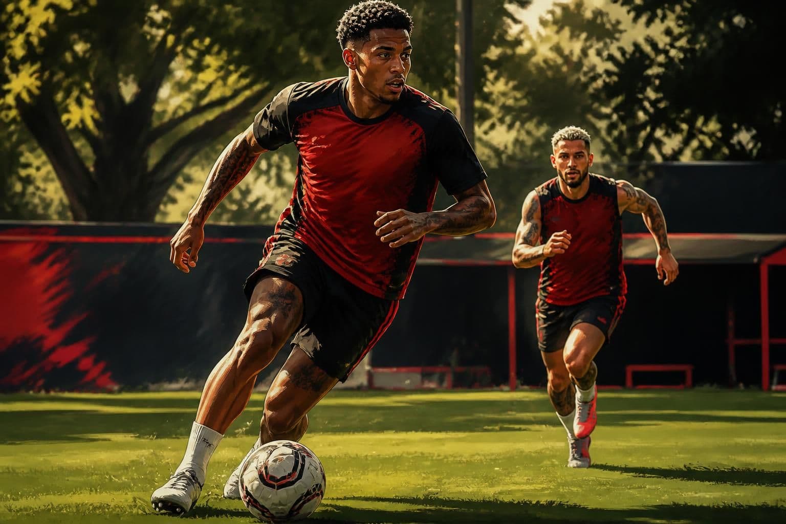 Gonzalo Plata volta a treinar no Flamengo