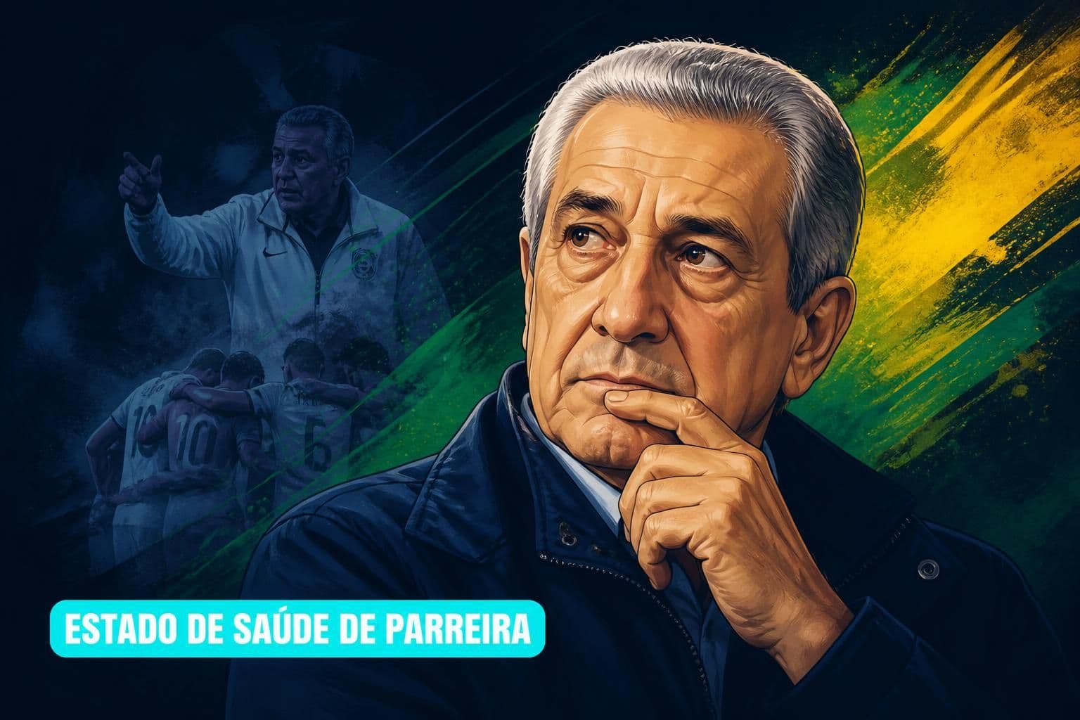 Parreira apresenta melhora, mas segue internado na UTI