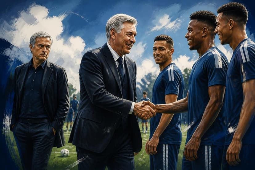 Ancelotti visita Real Madrid e reencontra elenco após assumir Brasil