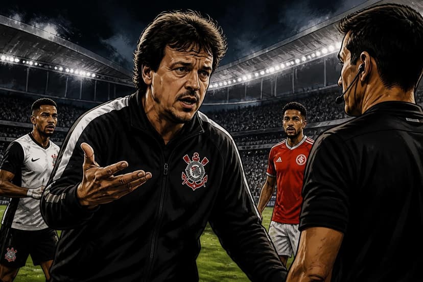 Diniz contesta gol do Inter e critica arbitragem