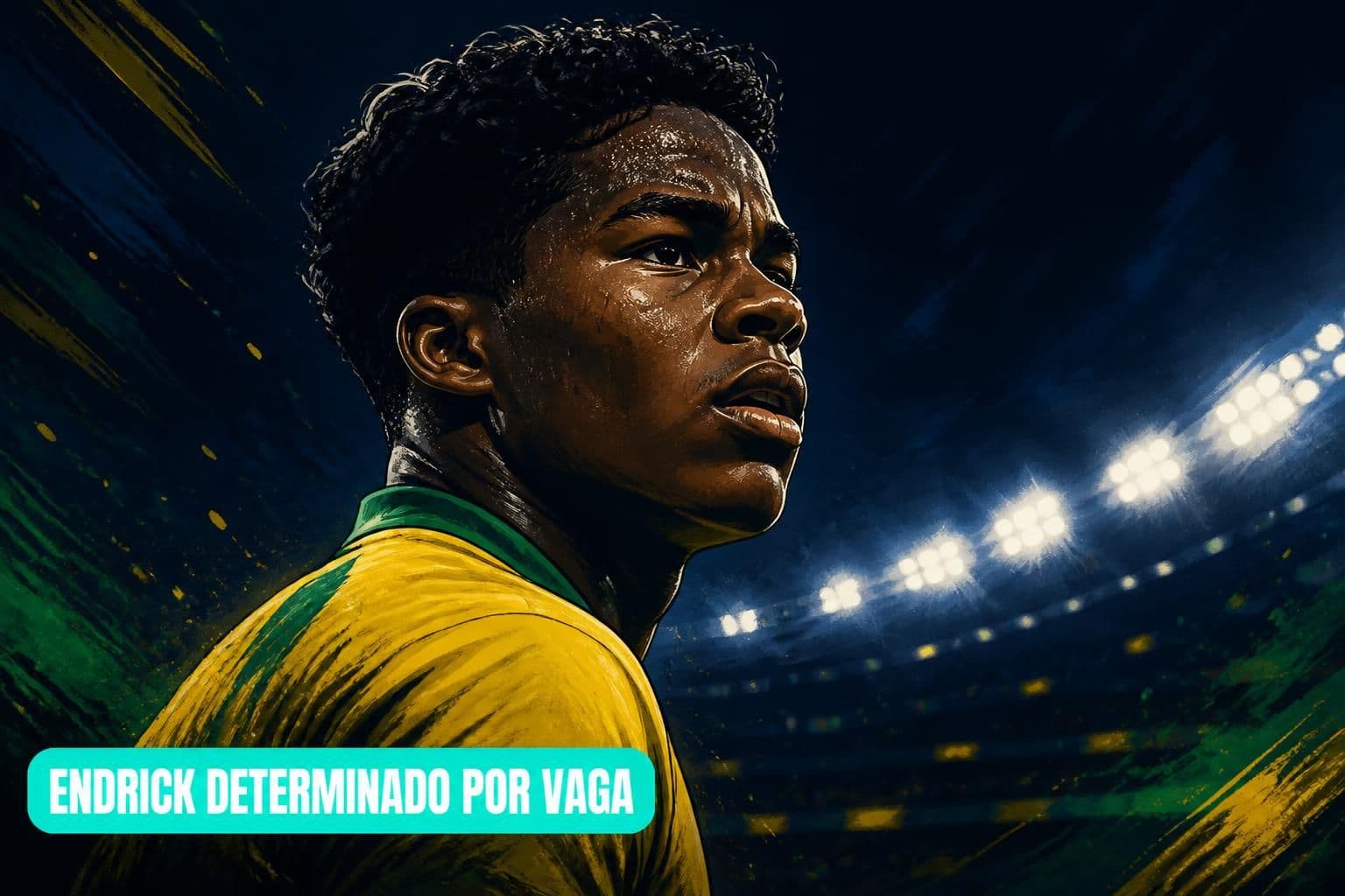 Endrick promete 'comer grama' por vaga na Seleção Brasileira