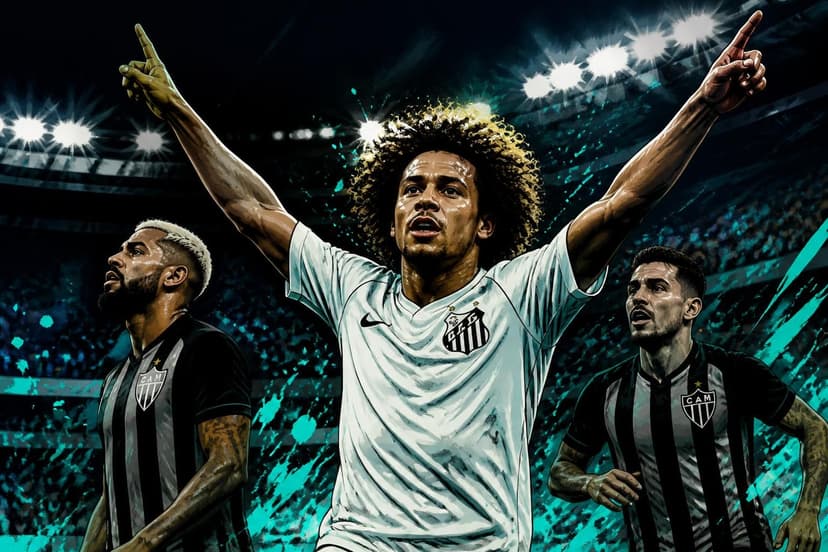 Santos vence Atlético-MG e abre vantagem na Sul-Americana