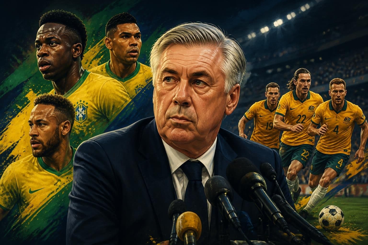 Ancelotti pede paciência após empate da Seleção Brasileira