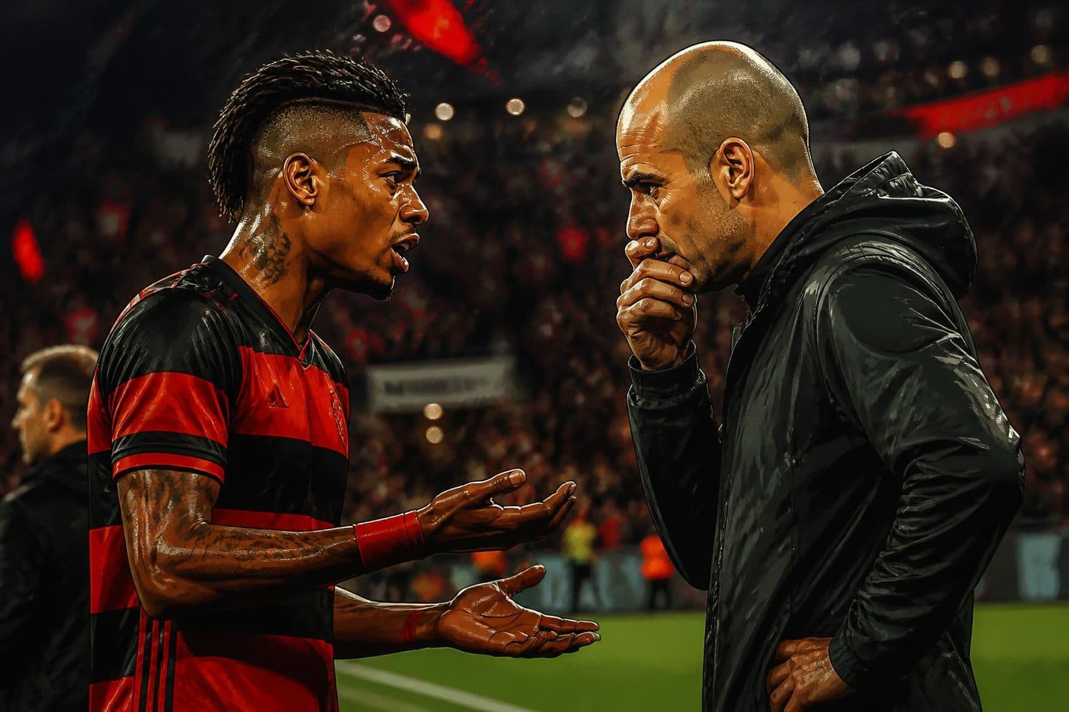 Pedro reclama de substituição ao técnico do Flamengo