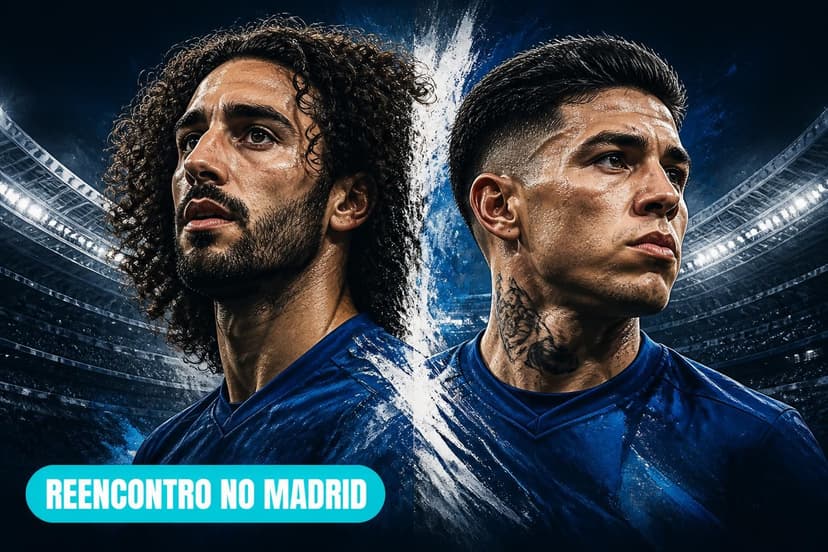 Cucurella torce por Enzo Fernández no Real Madrid