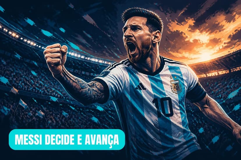 Argentina vence Jordânia com gol de Messi e avança