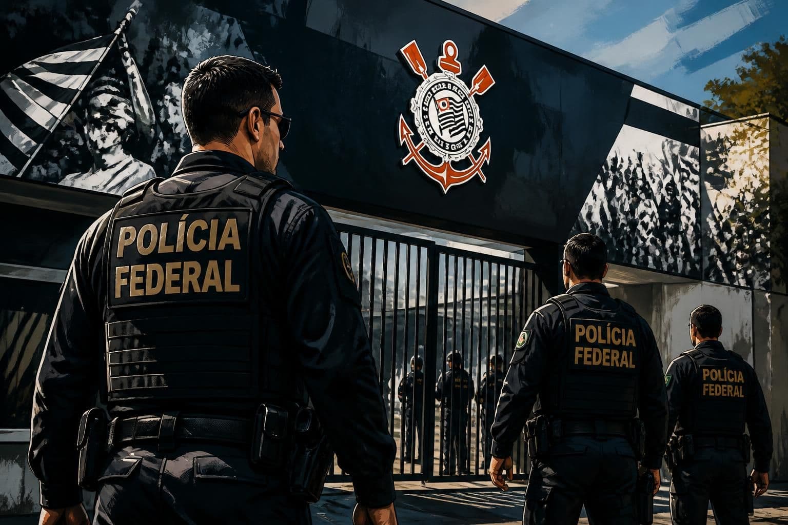 Polícia Federal fiscaliza sede do Corinthians