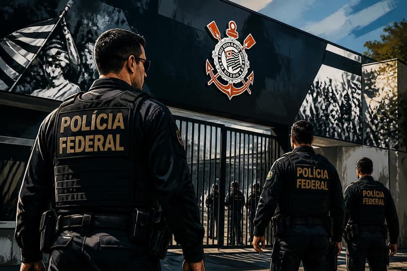 Polícia Federal fiscaliza sede do Corinthians