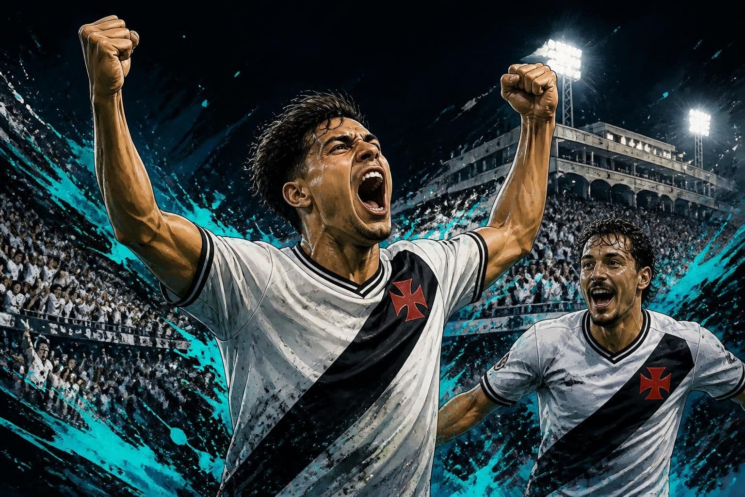 Andrés Gómez brilha com pé esquerdo no Vasco